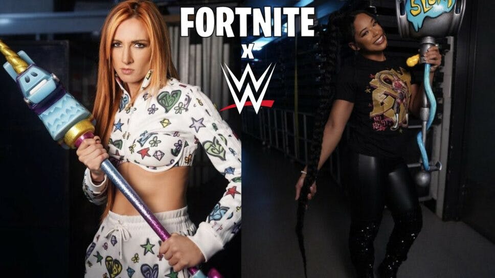 Fortnite WWE Bianca Belair and Becky Lynch Skins, Emote and All Cosmetics  showcase 