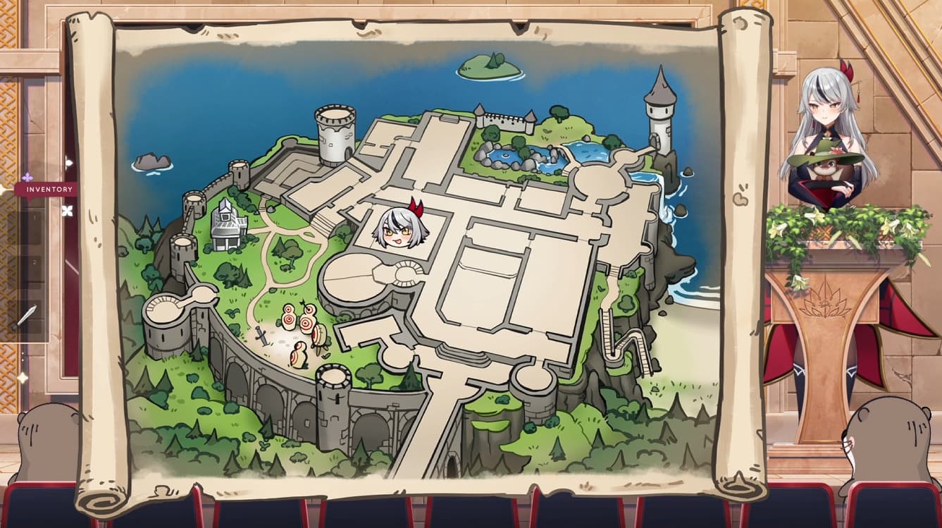 Reya's castle map