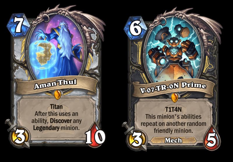 Aman'Thul and V-07-TR-0N Prime (Image via Blizzard Entertainment)