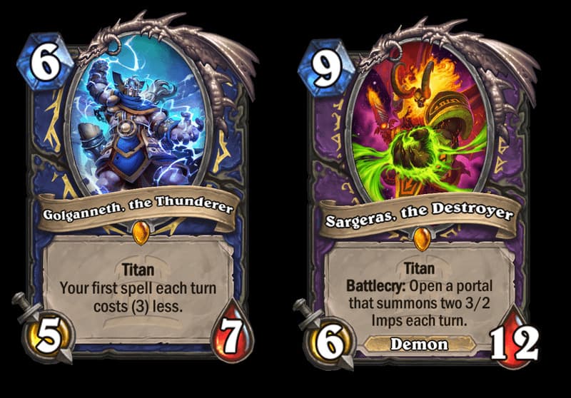 Golganneth, the Thunderer and Sargeras, the Destroyer (Image via Blizzard Entertainment)