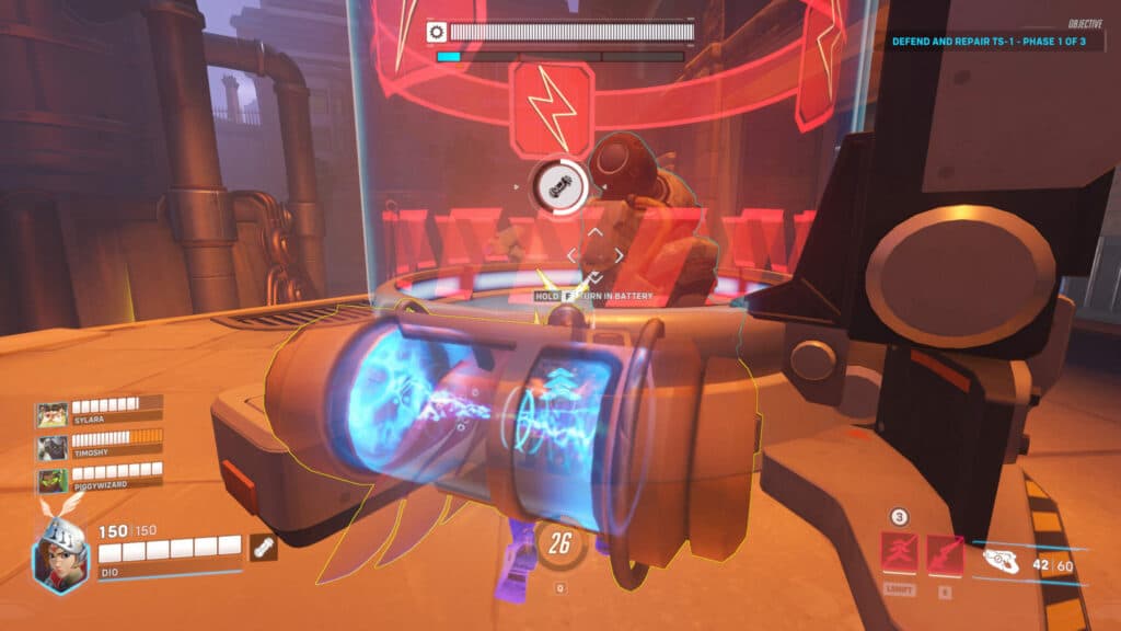 How to turn in batteries in the first Overwatch 2 Underworld event mission (Image via Blizzard Entertainment)