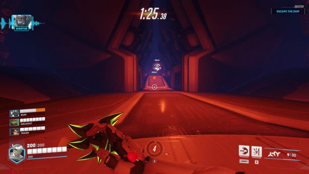 Escape the ship (Image via Blizzard Entertainment)