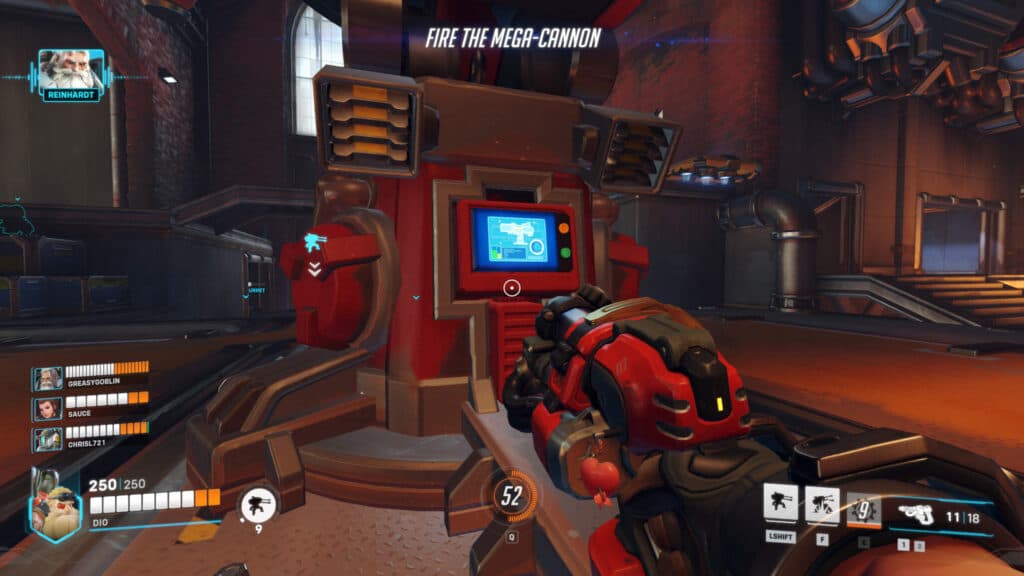 Fire the mega cannon (Image via Blizzard Entertainment)