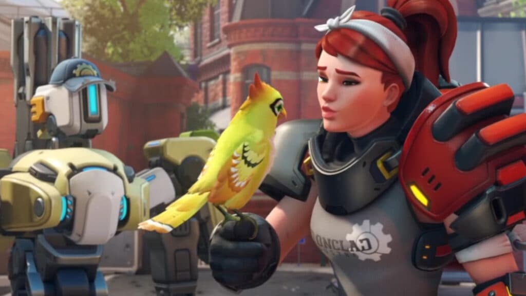 Brigitte and Bastion cinematic (Image via Blizzard Entertainment)