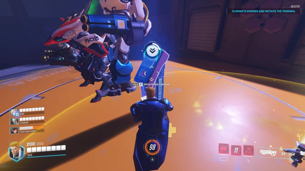 How to initiate the terminal (Image via Blizzard Entertainment)