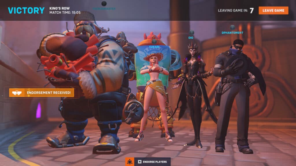 Victory screen (Image via Blizzard Entertainment)