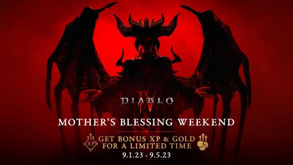 Diablo 4 Mother's Blessing weekend information (Image via Blizzard Entertainment)