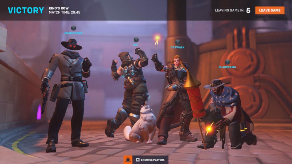 Remember to endorse your teammates (Image via Blizzard Entertainment)
