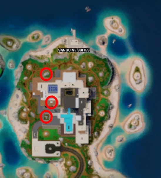 Fulcrum Token Locations at Sanguine Suites