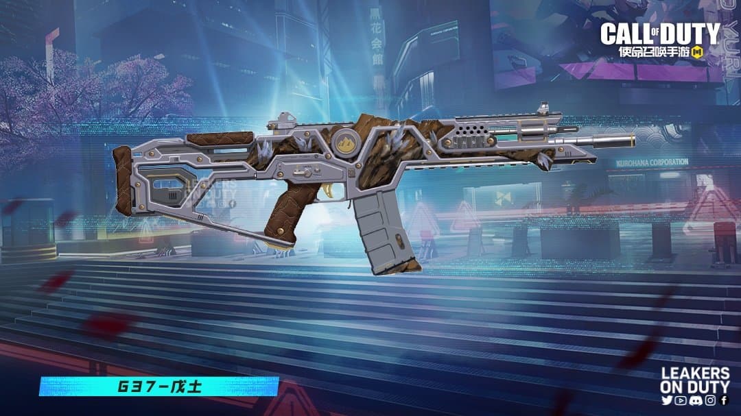 Weapon blueprint screenshot (Image via Leakers On Duty/Activision Publishing, Inc.)