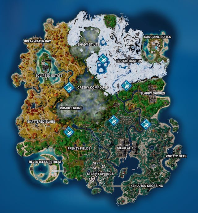 Forecast Towers in Fortnite: All locations and how they work | Esports.gg