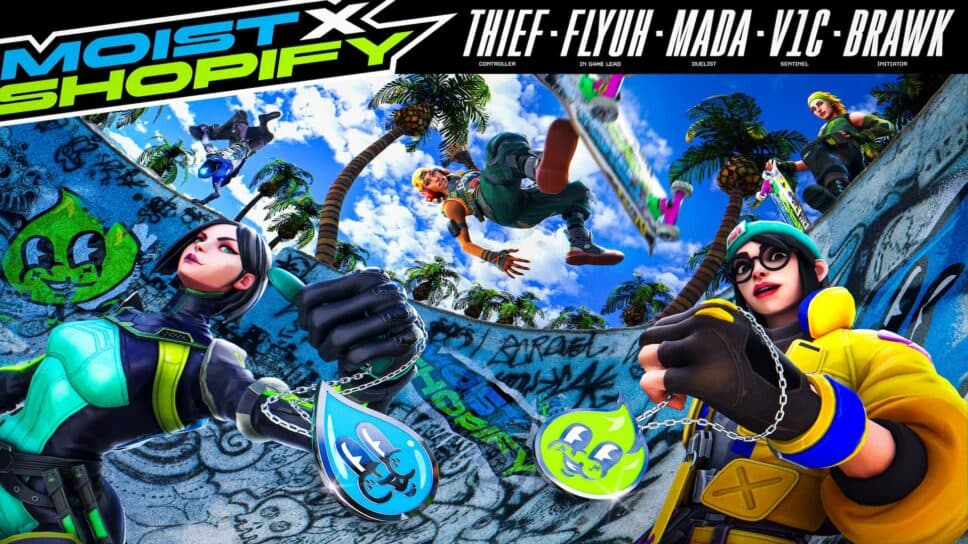 Moist and Shopify Rebellion collaborate to form MxS VALORANT cover image