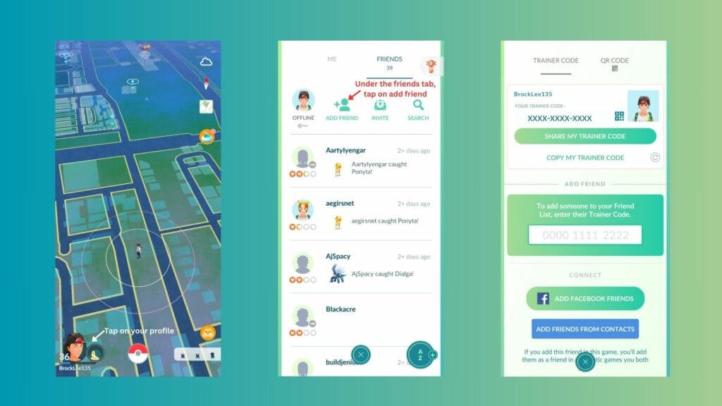 Pokémon Go friends – how to find them