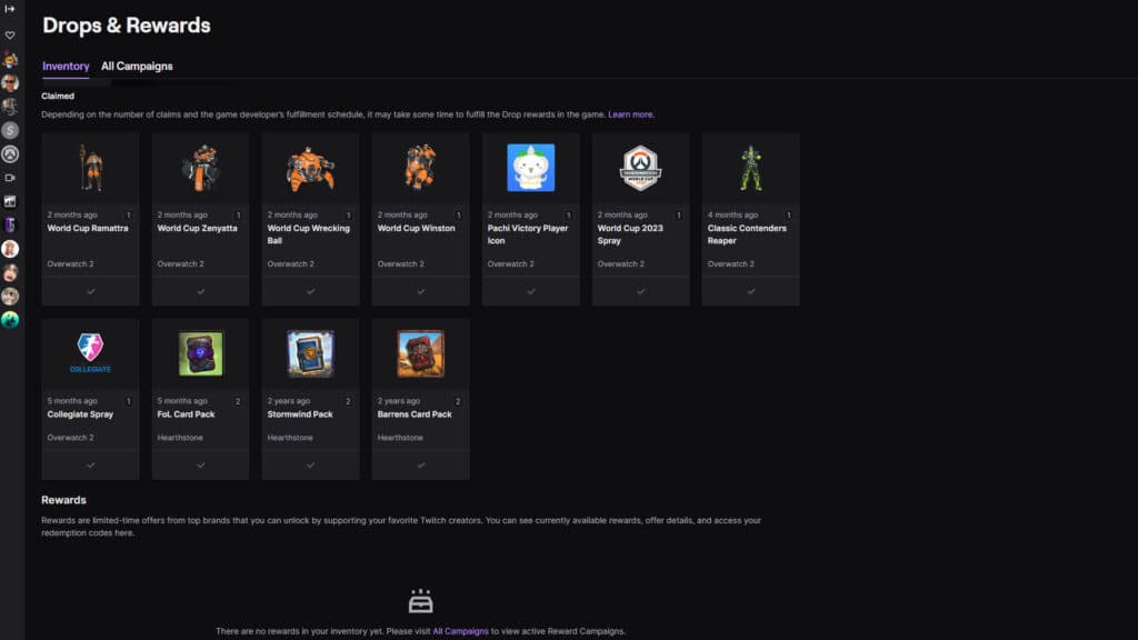 Inventory screenshot (Image via Twitch)