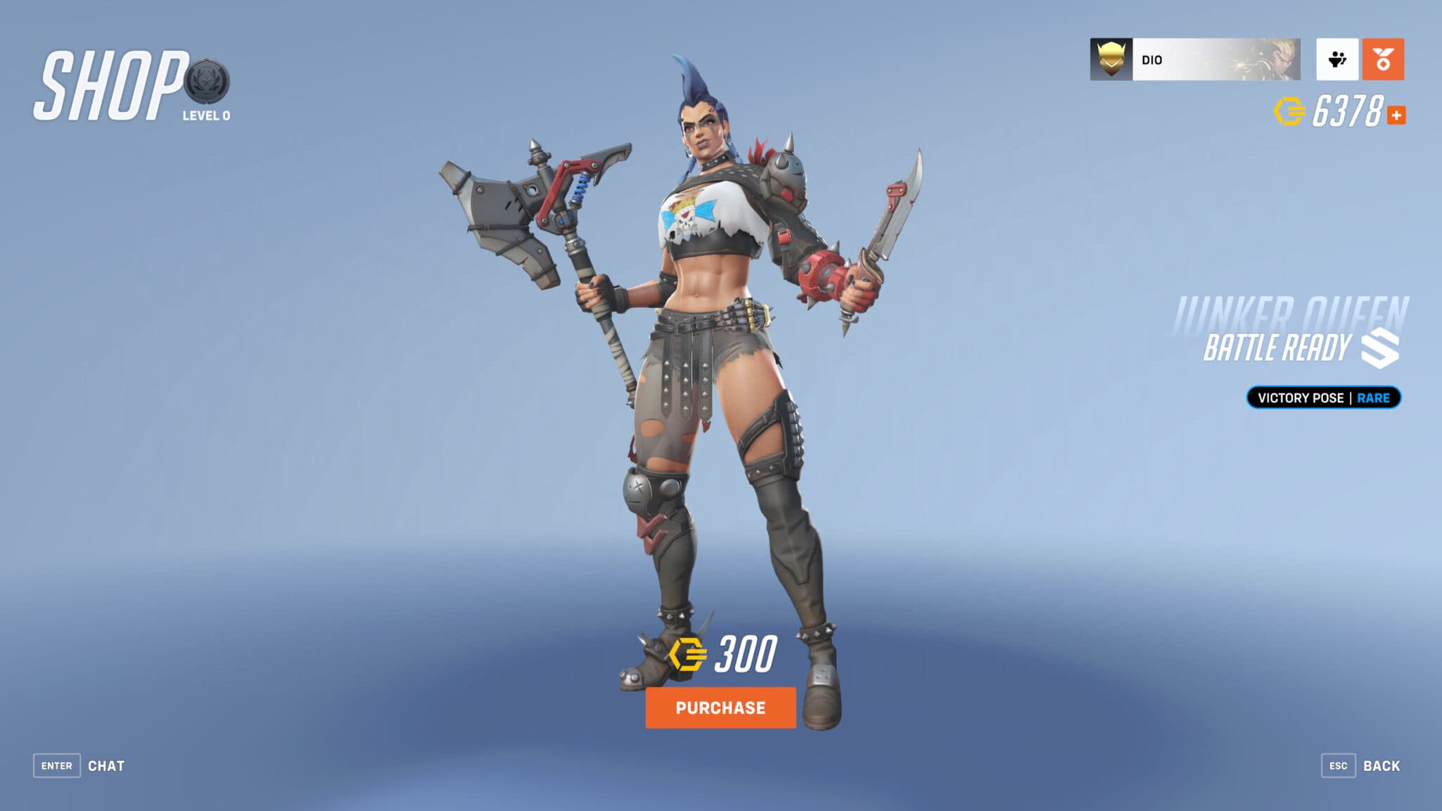 Junker Queen Battle Ready victory pose (Image via Blizzard Entertainment)