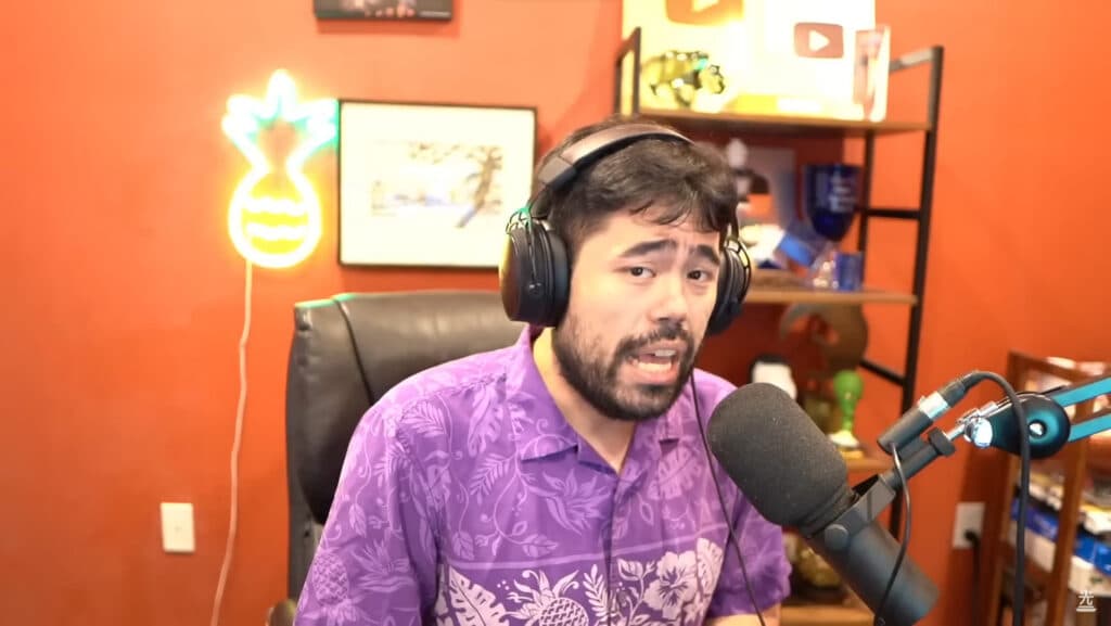 Grandmaster Hikaru Nakamura joined Kick.<br>(Image via <a href="https://www.youtube.com/@GMHikaru" target="_blank" rel="noreferrer noopener nofollow">Hikaru Nakamura</a>)