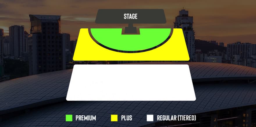 ESL One Kuala Lumpur seating.<br>(Image via <a href="https://www.esl-one.com/malaysia/" target="_blank" rel="noreferrer noopener nofollow">ESL Dota</a>)