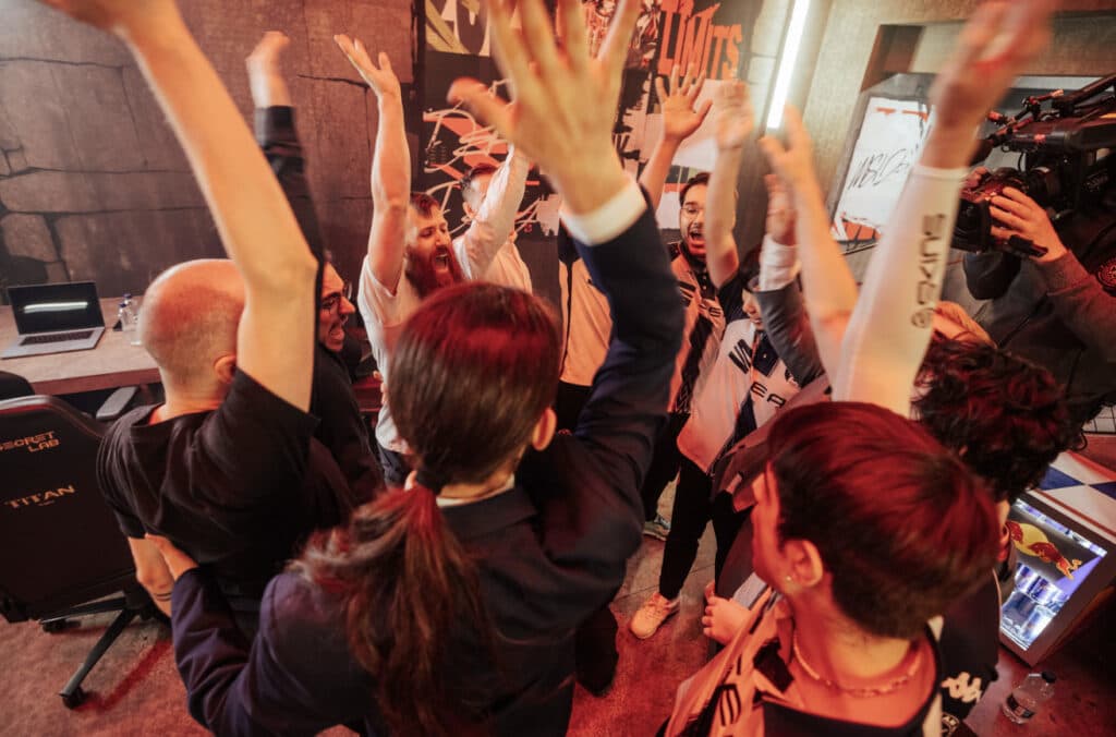 MAD Lions at MSI 2023 pre match backstage - image via Colin Young-Wolff/Riot Games