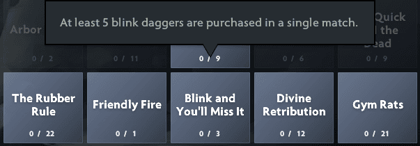 Blink and You'll Miss It - Compendium Bingo<br>(Screenshot from Dota 2)
