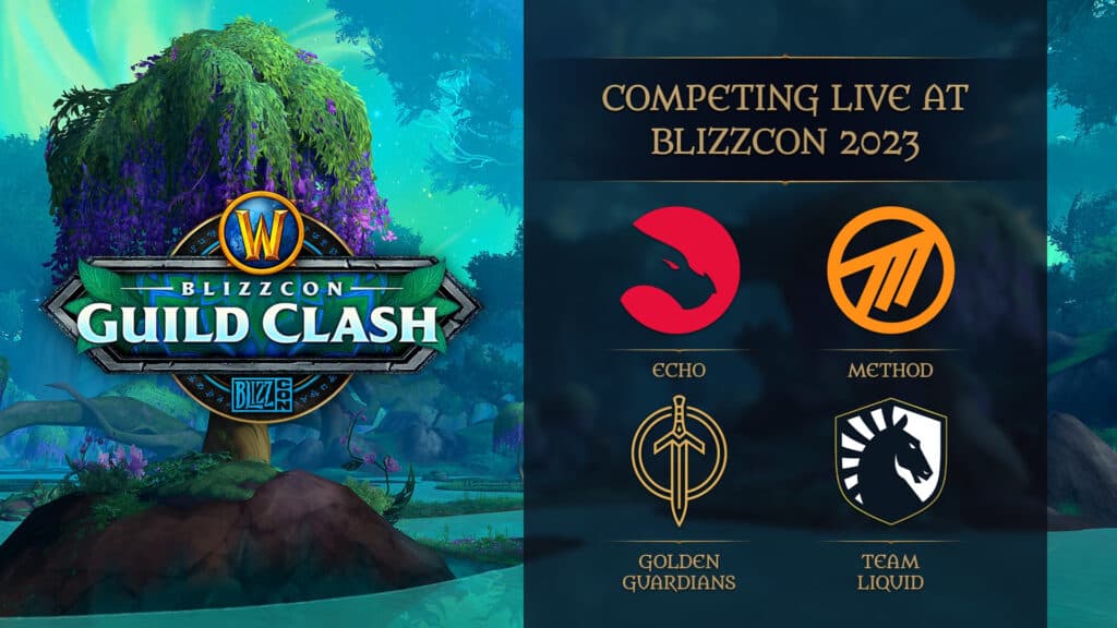 BlizzCon Guild Clash teams (Image via Blizzard Entertainment)