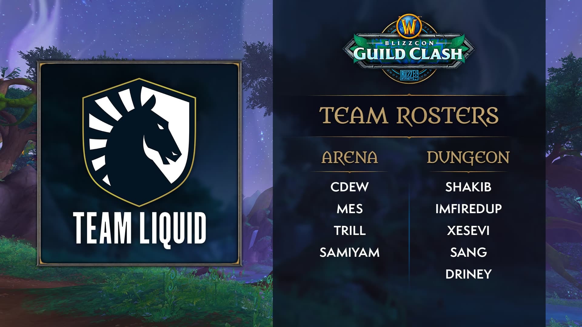 Liquid Guild players at BlizzCon 2023 (Image via Blizzard Entertainment)