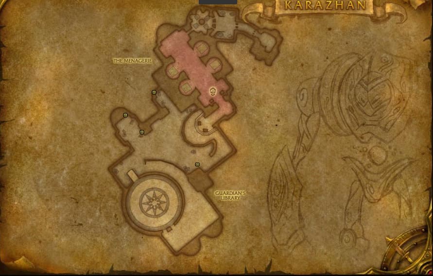 <em>The locations of the correct books to open while in Karazhan.</em>