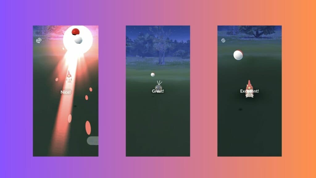 Aiming your Poké Ball throws well rewards you with improved catch rates in Pokémon GO