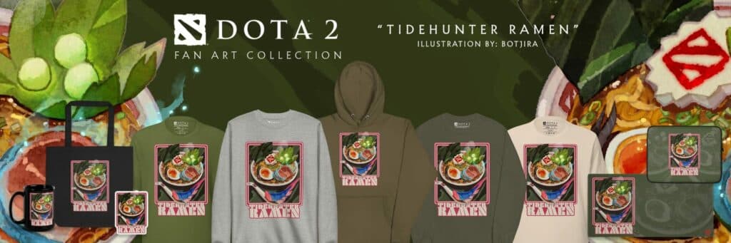 Tidehunter Ramen collection (Image via Valve, WeAreNations)