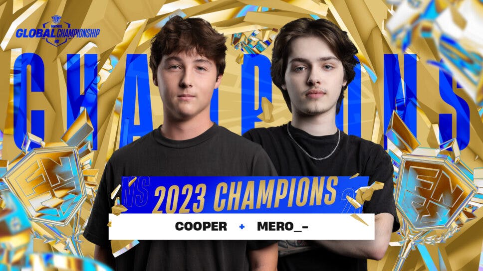 Cooper and Mero crowned as the 2023 Fortnite Global Champions Esports.gg