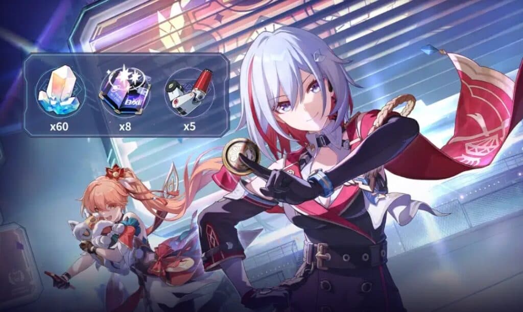Bundle #8 Prime Gaming rewards for Honkai Star Rail
