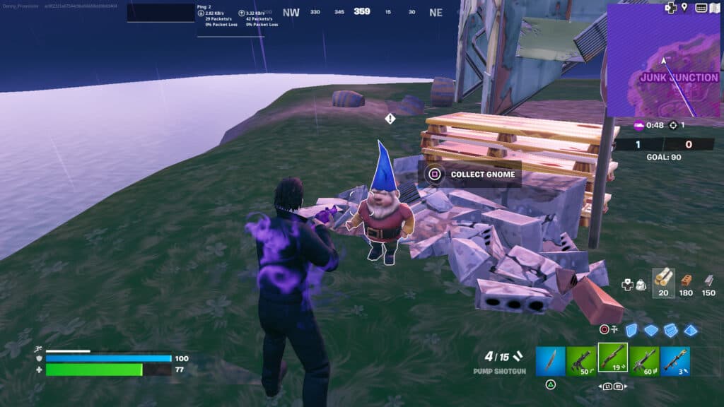 Junk Junction Gnome location