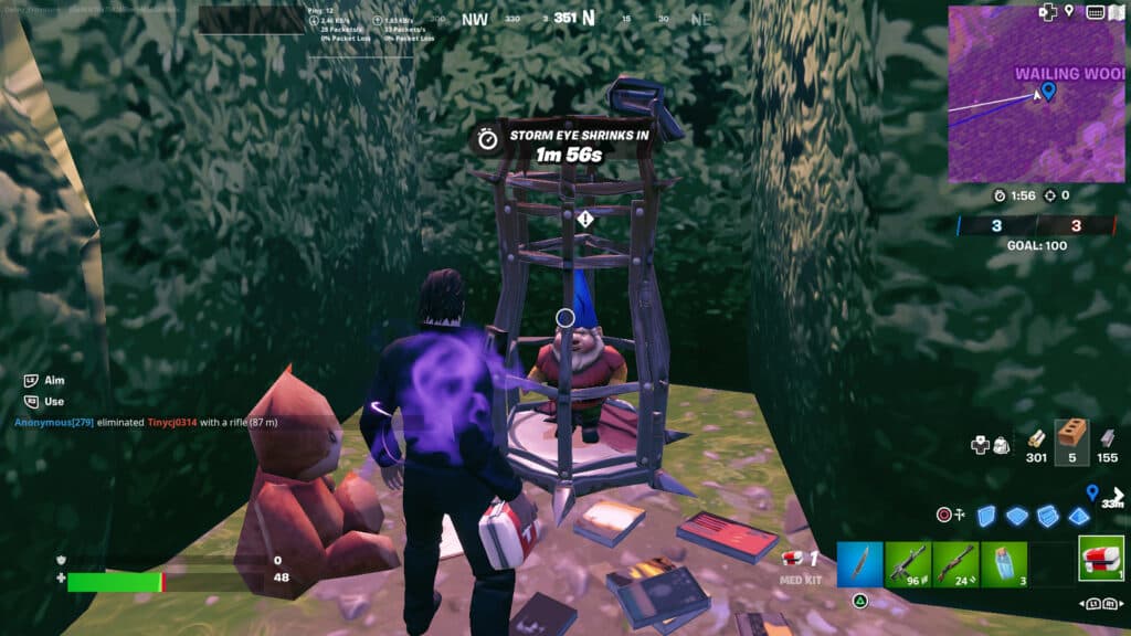 Wailing Woods Gnome location