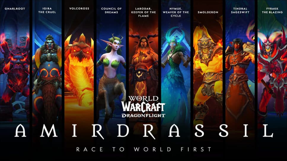 WoW Race to World First Amirdrassil (RWF) Tracker: Who will fell Fyrakk the Blazing first? cover image