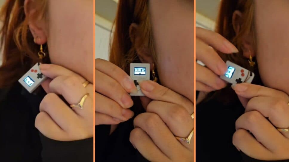 Gamer creates earrings that run Doom cover image