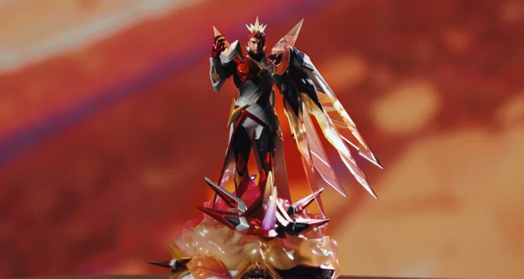 The final product of the Yu Zhong Cosmic Dragon figurine.<br>(Image via Moonton)