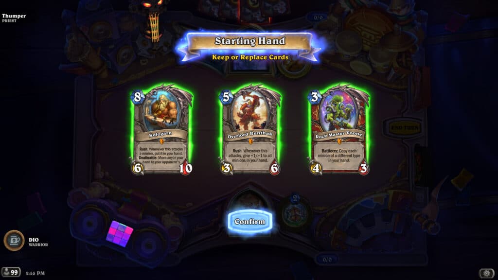 Screenshot of the Cloneball Tavern Brawl (Image via Blizzard Entertainment)