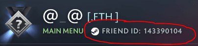 Friend ID screenshot (Image via Valve Corporation)