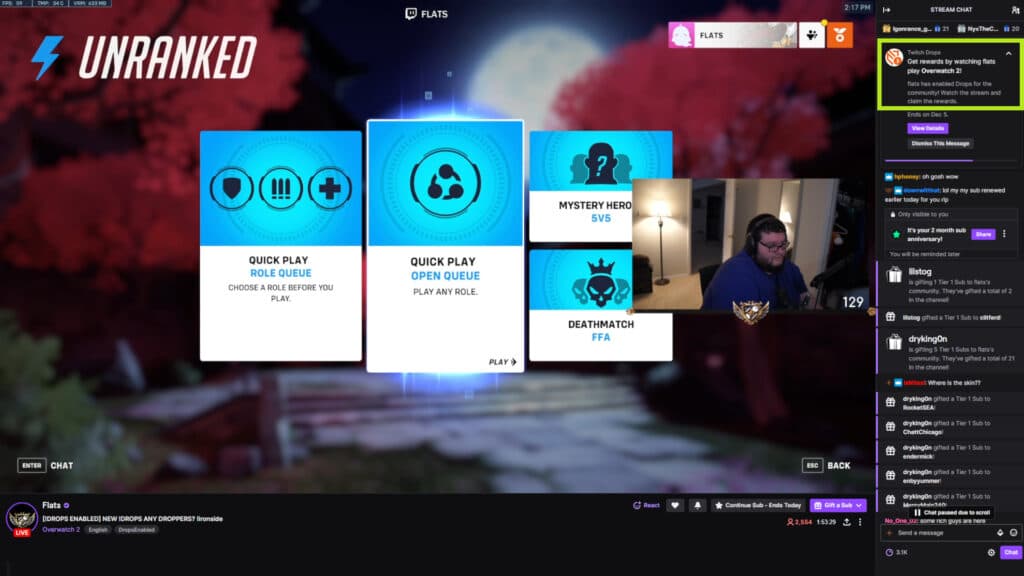 Overwatch 2 Twitch drops screenshot (Image via Flats on Twitch)