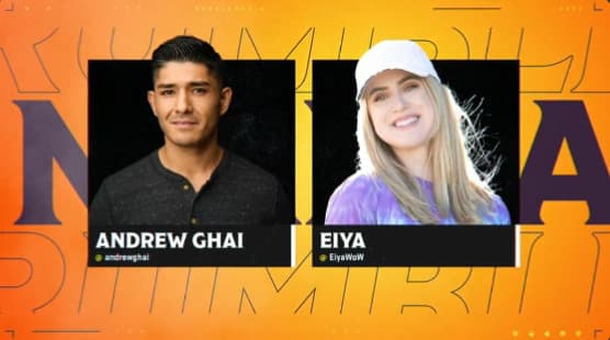 Andrew Ghai and Eiya (Image via Blizzard Entertainment)