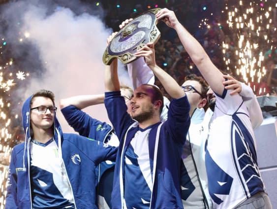 Miracle- won The International 2017 with Team Liquid.<br>(Photo via Valve)