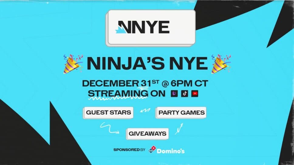 Ninja announces NYE event partnered with Dominos, flossing not mentioned cover image