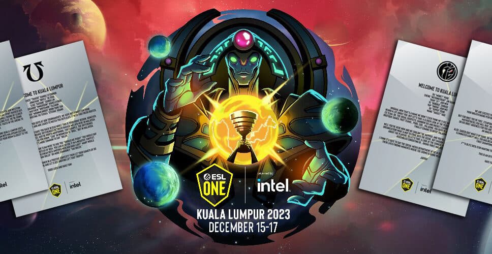 Every single ESL One Kuala Lumpur 2023 Welcome Letter (even the un-published ones!) cover image