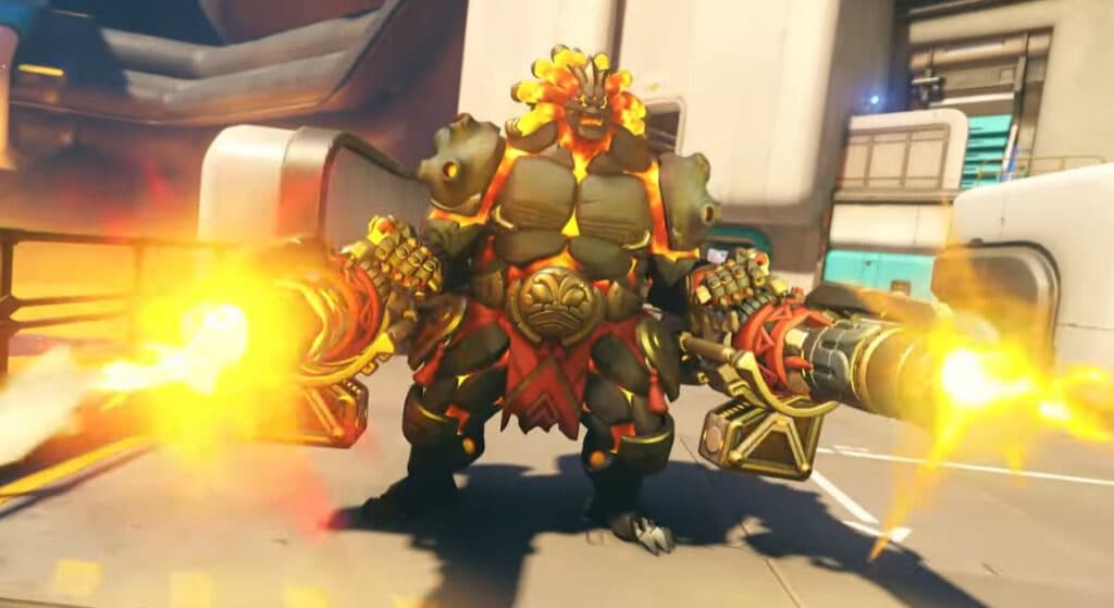 <em>Overwatch 2 Magma Mauga skin (Image via Blizzard Entertainment)</em>