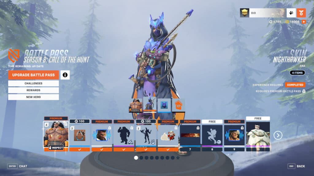 Beast Hunter Ana skin (Image via Blizzard Entertainment)