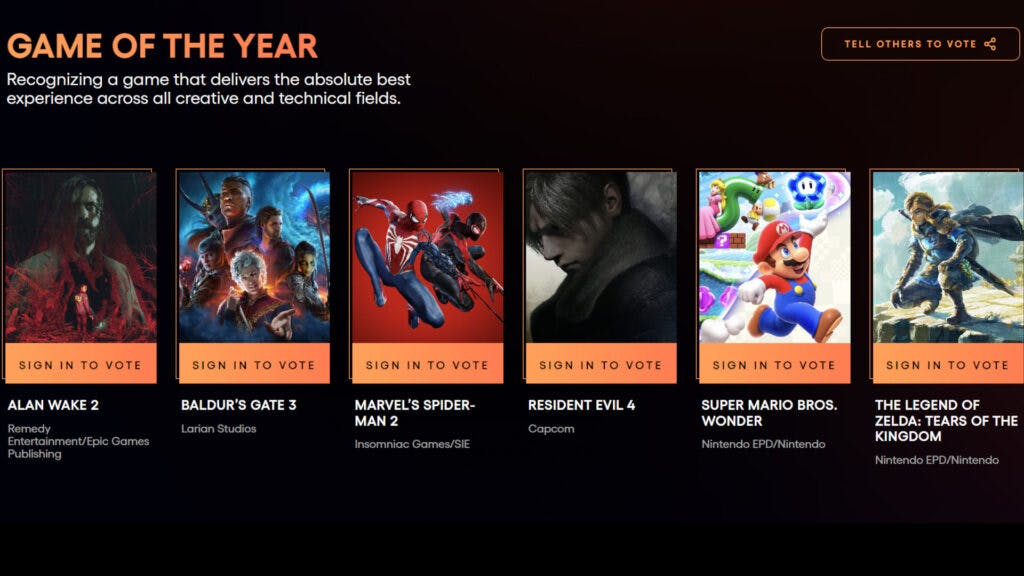 The Game Awards 2023 winners