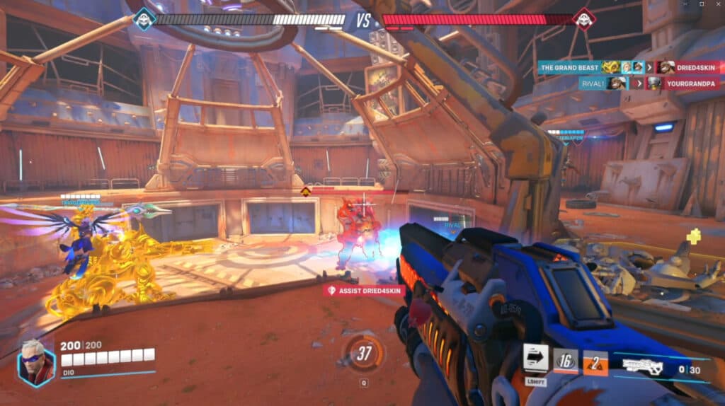 Be aware of Orisa's abilities (Image via Blizzard Entertainment)