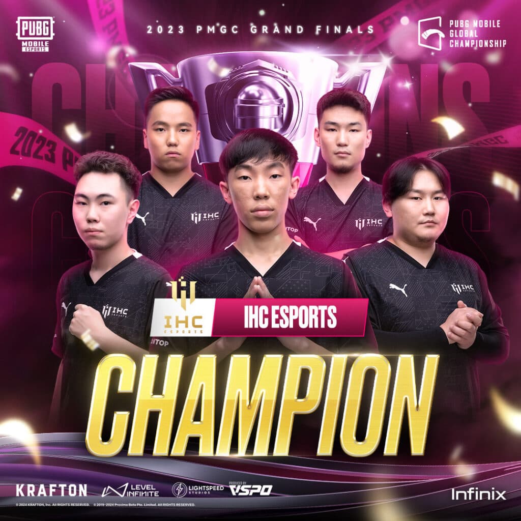 IHC Esports players (Image via PUBG Mobile Esports)