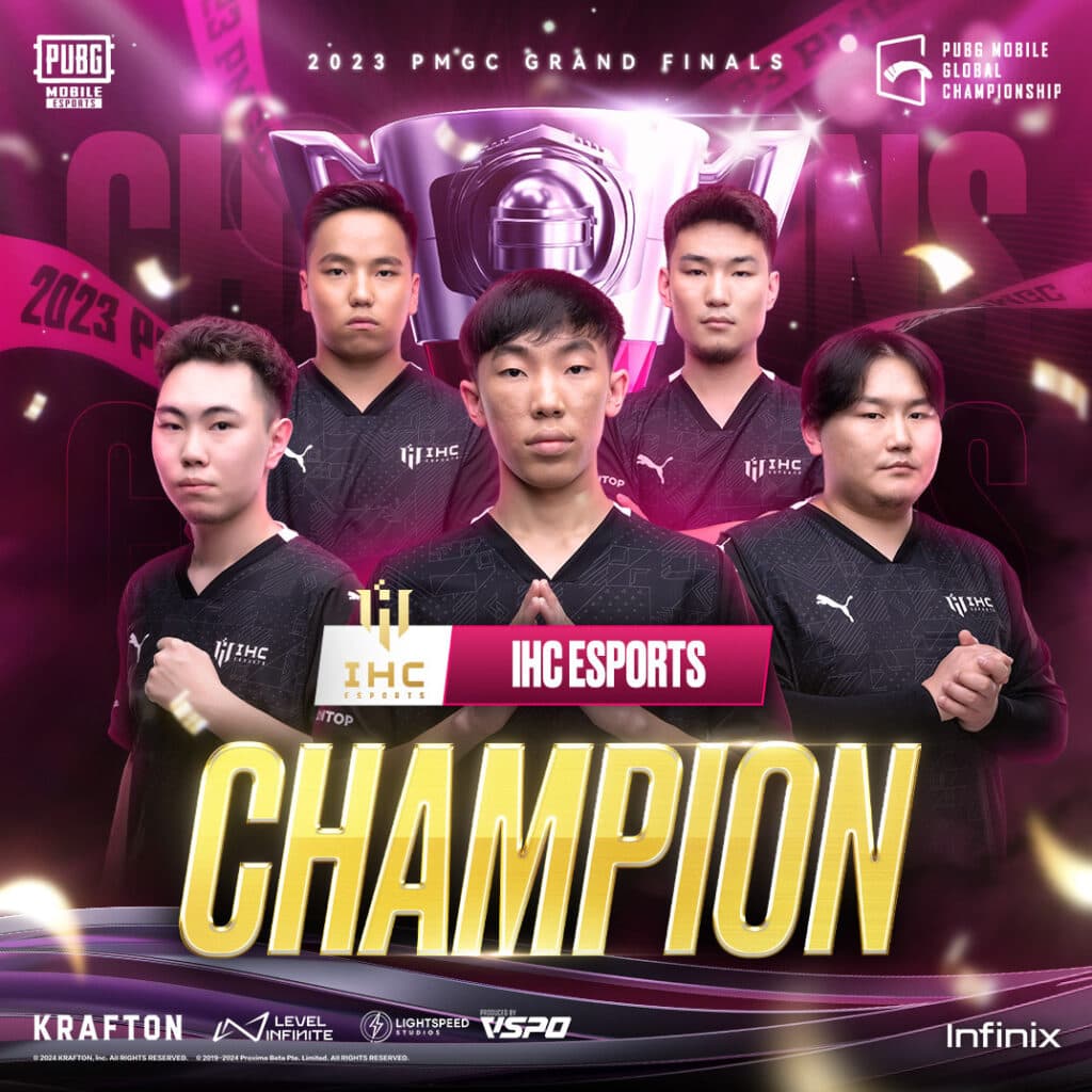 IHC Esports players (Image via PUBG Mobile Esports)