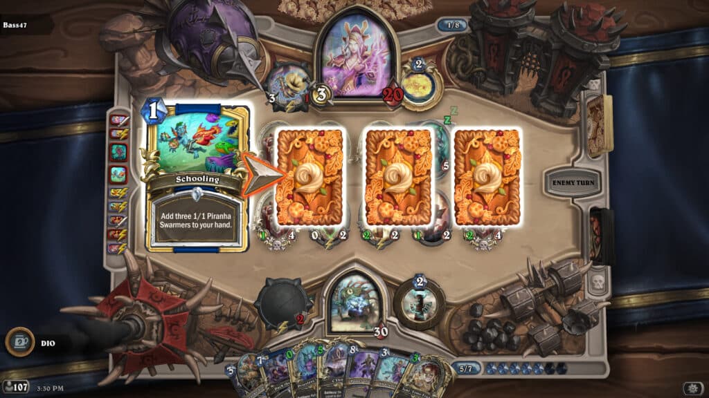 An Evolve Shaman in the Wacky Waxy Winter's Veil Tavern Brawl (Image via Blizzard Entertainment)