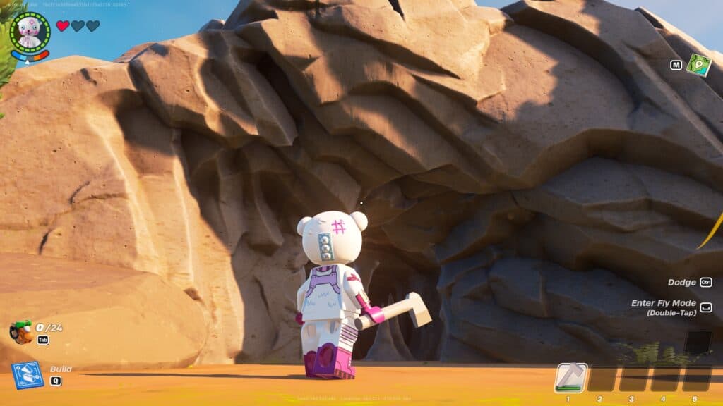 LEGO Fortnite cave (Image via Epic Games and LEGO)